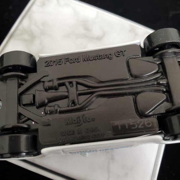 Maisto 2015 Ford Mustang GT Diecast Car White Jackson Hewitt Tax ServeLogo Promo - Picture 6 of 14